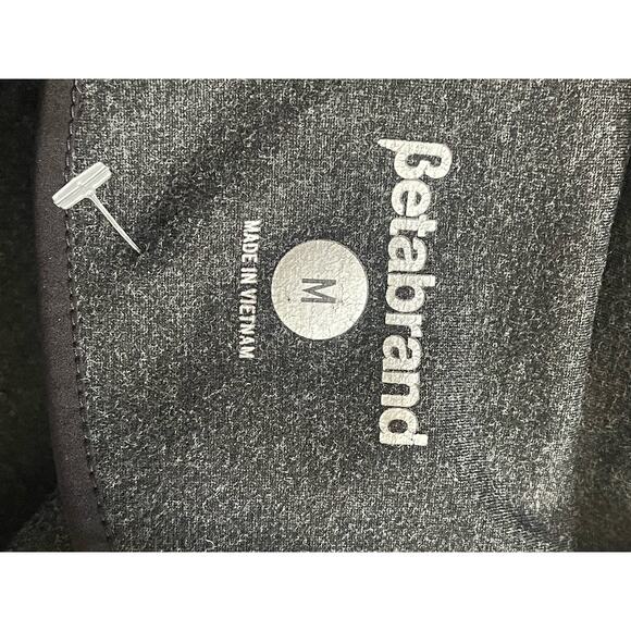 Betabrand Active Ponte Blazer Charcoal Medium Single Button - Picture 7 of 8